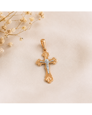 Золотой православный крестик 585 пробы с распятием
