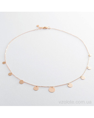 Золоте кольє Монетки (арт. Кол01459)