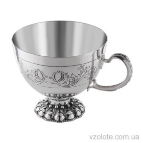 Срібна кавова чашка Флора (арт. 0700709033)