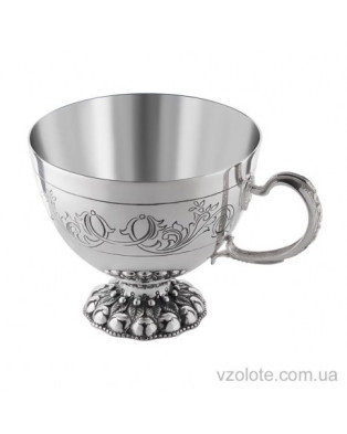 Срібна кавова чашка Флора (арт. 0700709033)